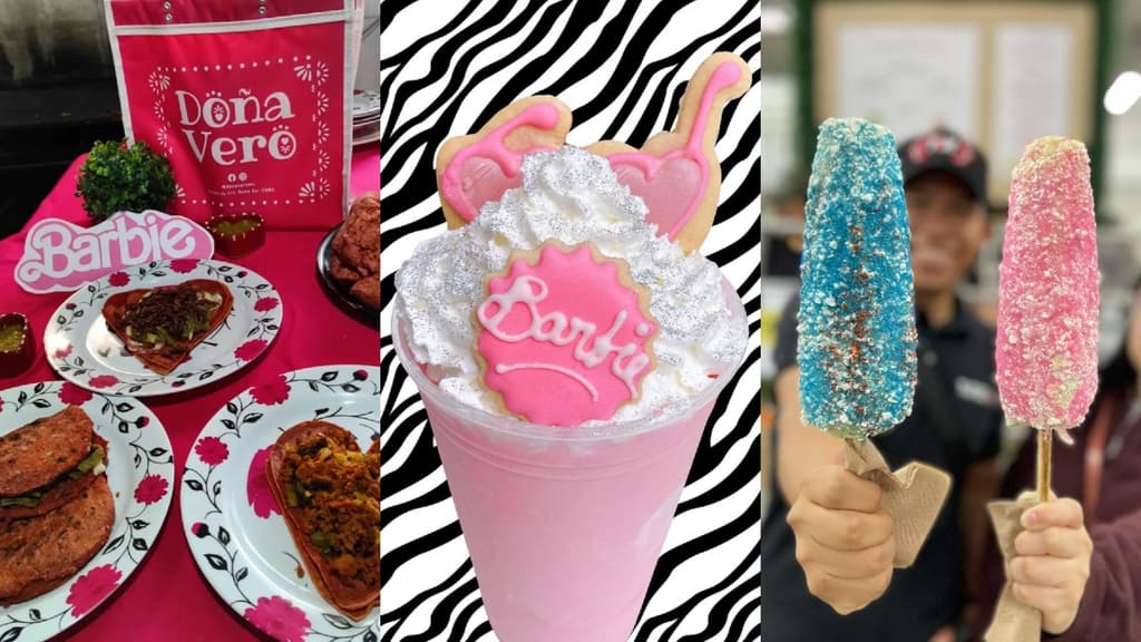barbie comida tacos corazón malteada elotes