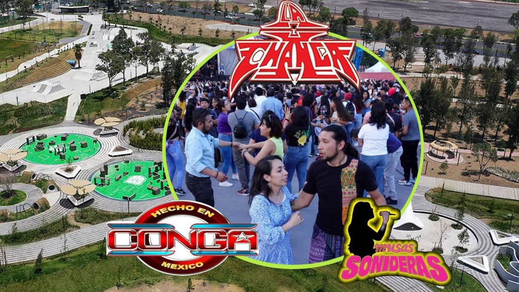 Baile sonidero por la inauguración de la tercera etapa del Parque Cuitláhuac