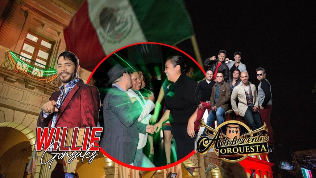 Willie González y Adolescentes orquesta en el Grito de Independencia de Iztacalco