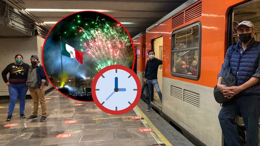 Horario del Metro el 15 y 16 de septiembre
