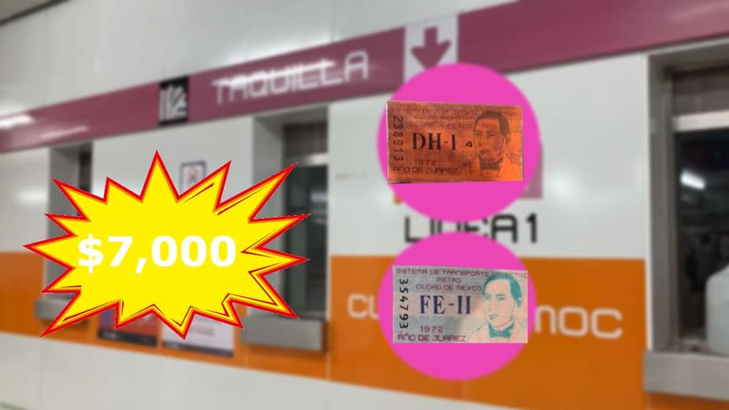 Boletos antiguos del Metro