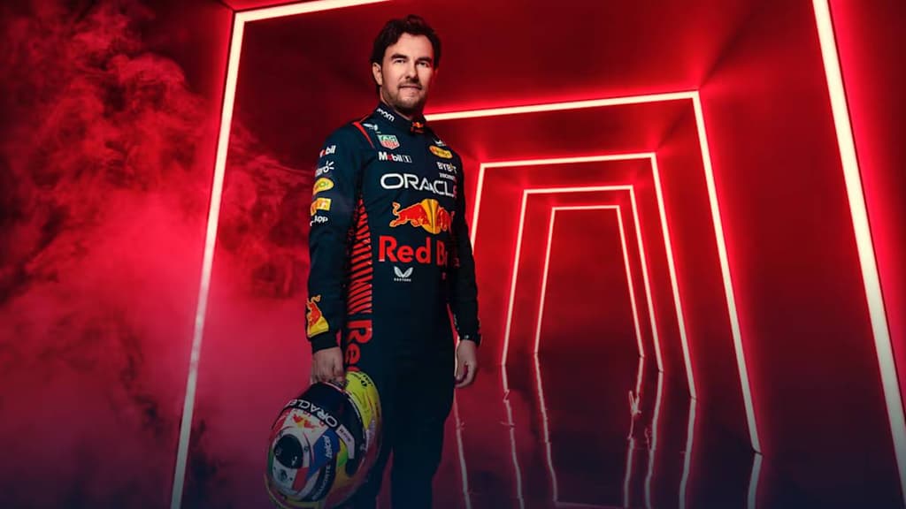 Casco de Checo Pérez para el Gran Premio de México 2023