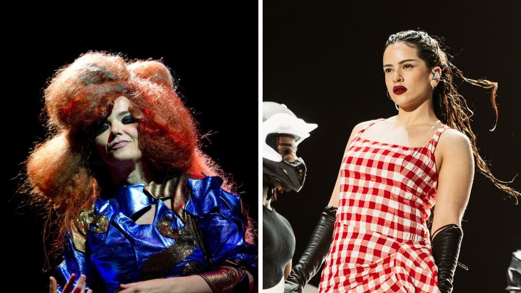 Björk y Rosalía colaboración.