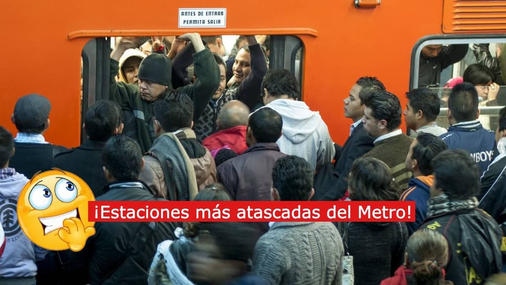 Estaciones más usadas del Metro de CDMX