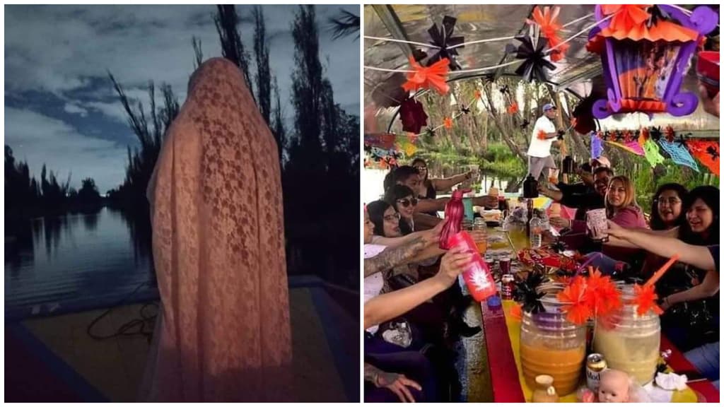 Tour de terror en Xochimilco con pulque a bordo