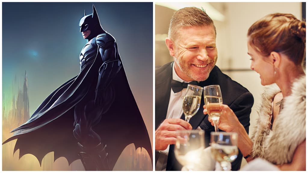 Cena temática de Batman en CDMX