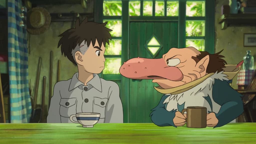 El niño y la garza de Studio Ghibli y Hayao Miyazaki.