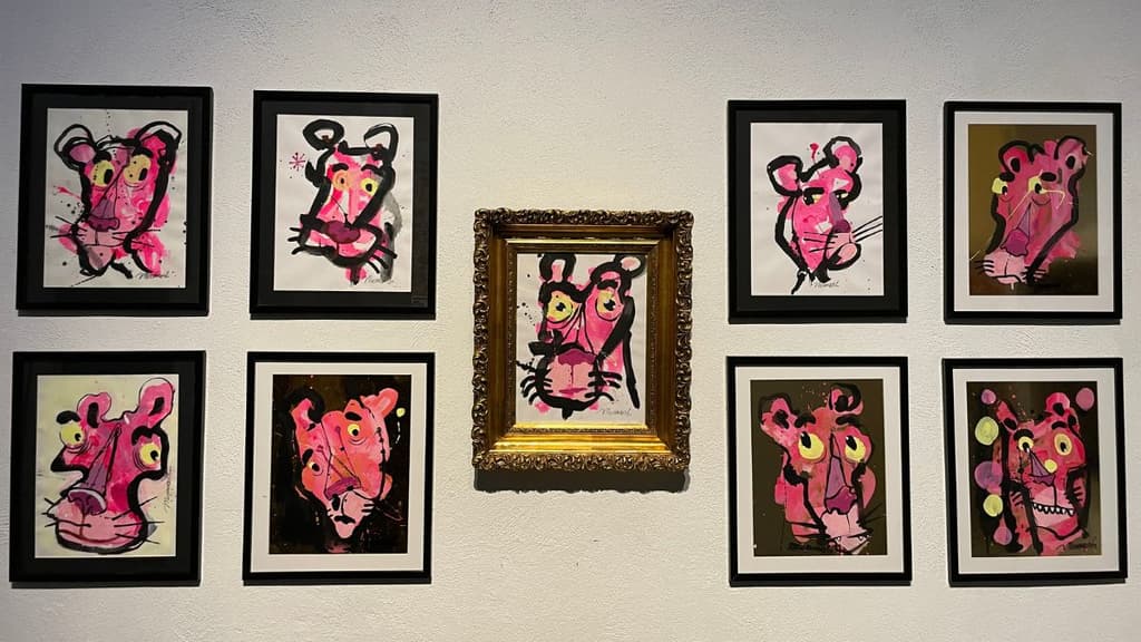 La Pantera Rosa exposición en el Mumedi CDMX.