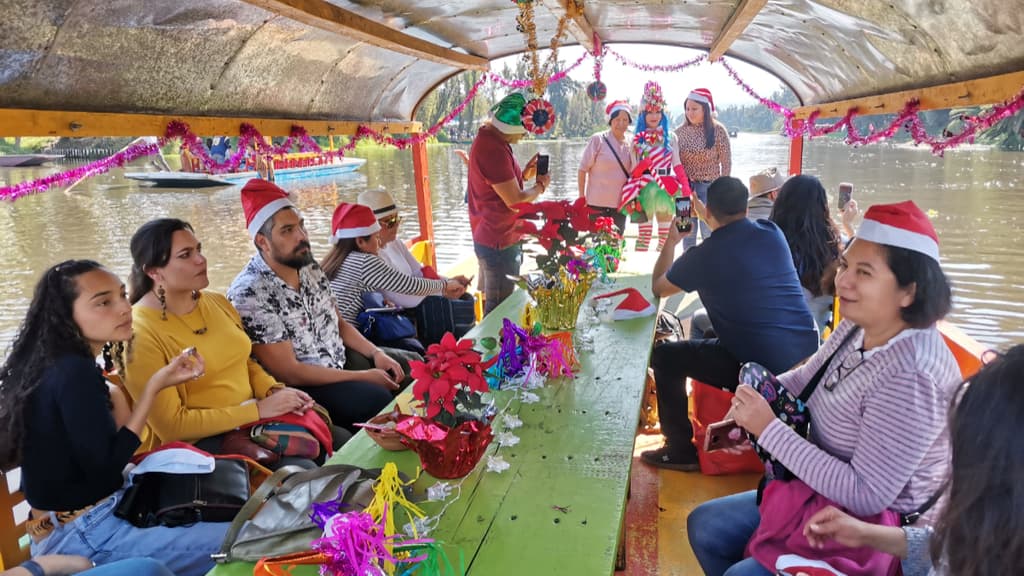 Ruta de la Nochebuena en Xochimilco