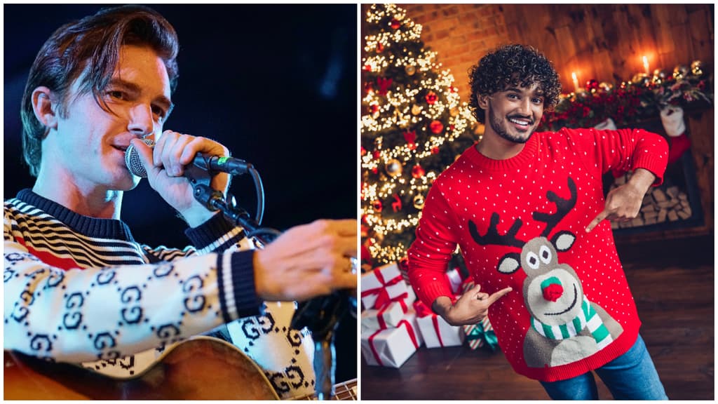 Fiesta navideña de Ugly sweaters en CDMX con Drake Bell