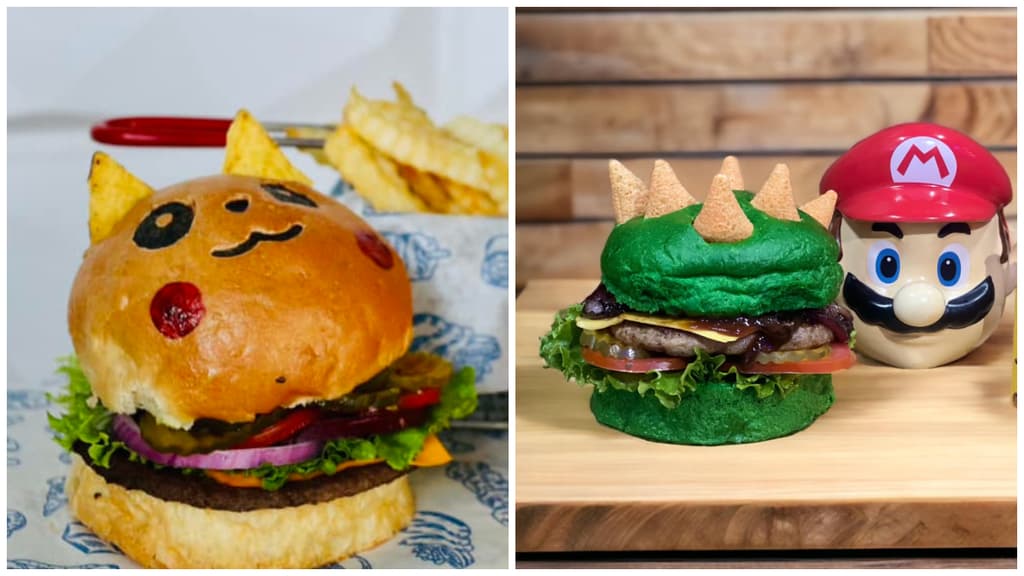 hamburguesas de pokémon y mario bros en cdmx