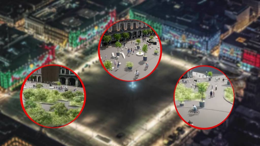 Imágenes del proyecto del Zócalo peatonal