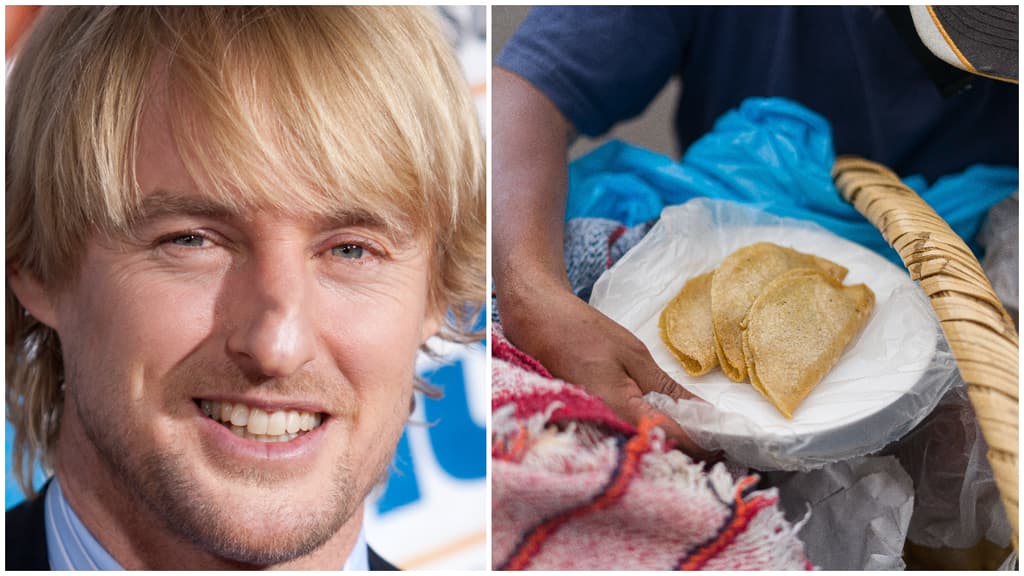 Captan a Owen Wilson comiendo tacos de canasta en la CDMX