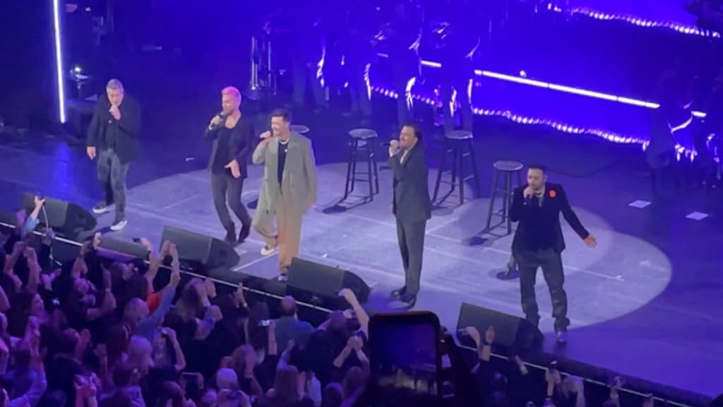 NSYNC se reune en concierto de Justin Timberlake.