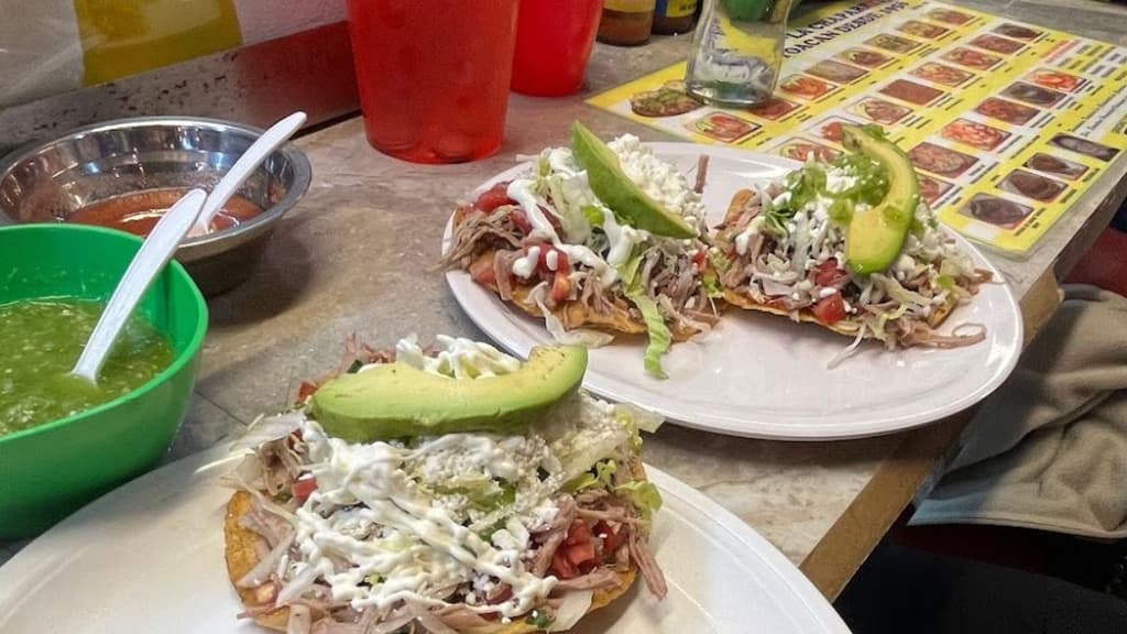 Tostadas La Chaparrita del mercado de Coyoacán.