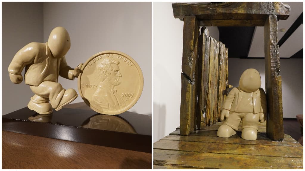 La escultura de Timoteo llegó al MUBO