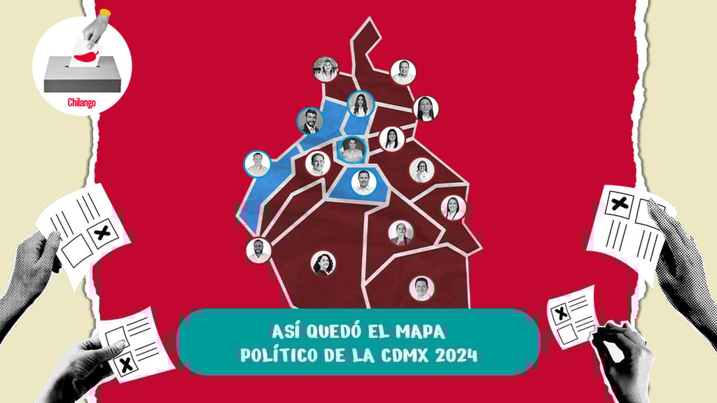 Mapa político de CDMX tras las elecciones de 2024