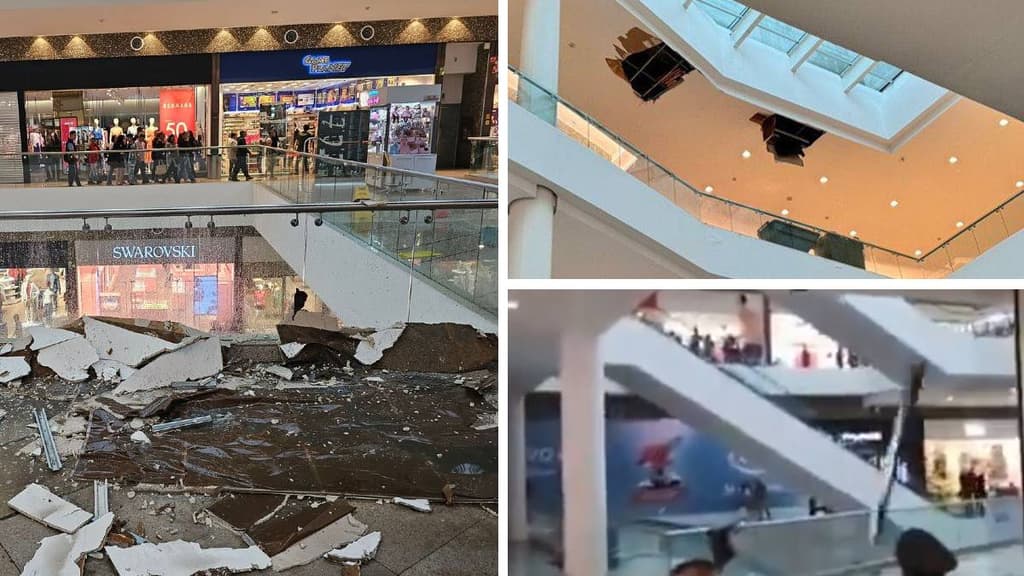 Cae techo en Parque Lindavista