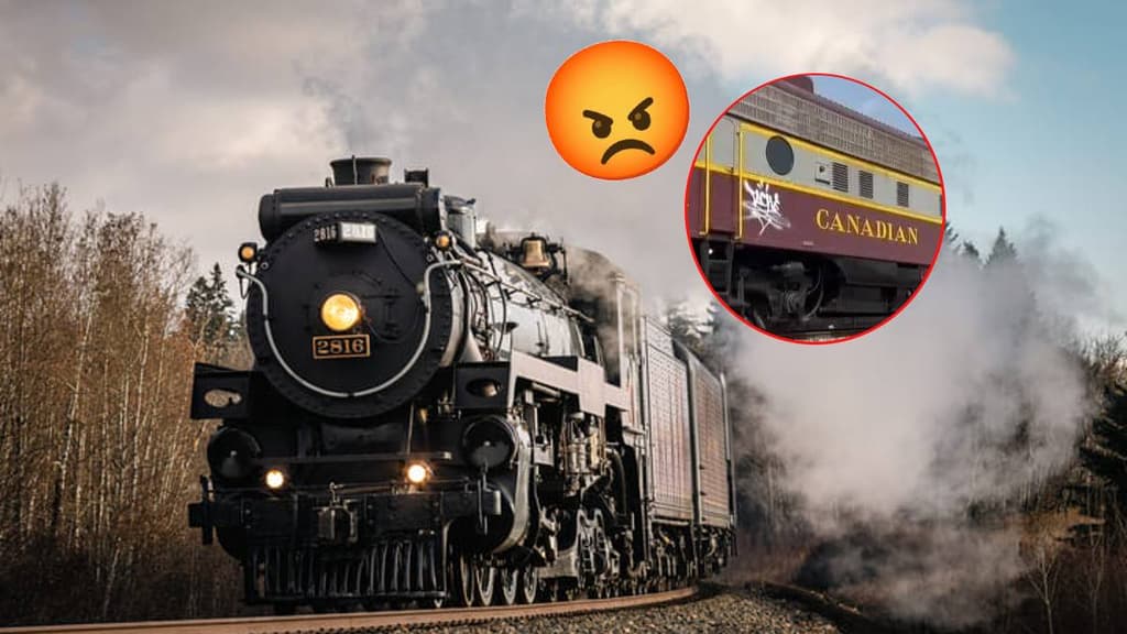 Grafitean tren La Emperatriz