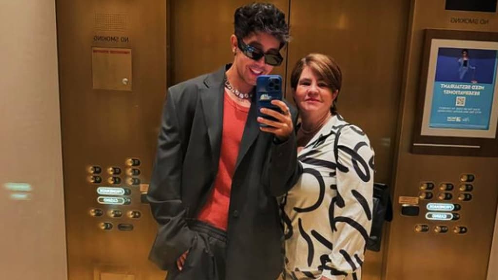 Derek Trejo y su mamá, Verónica de la Rosa