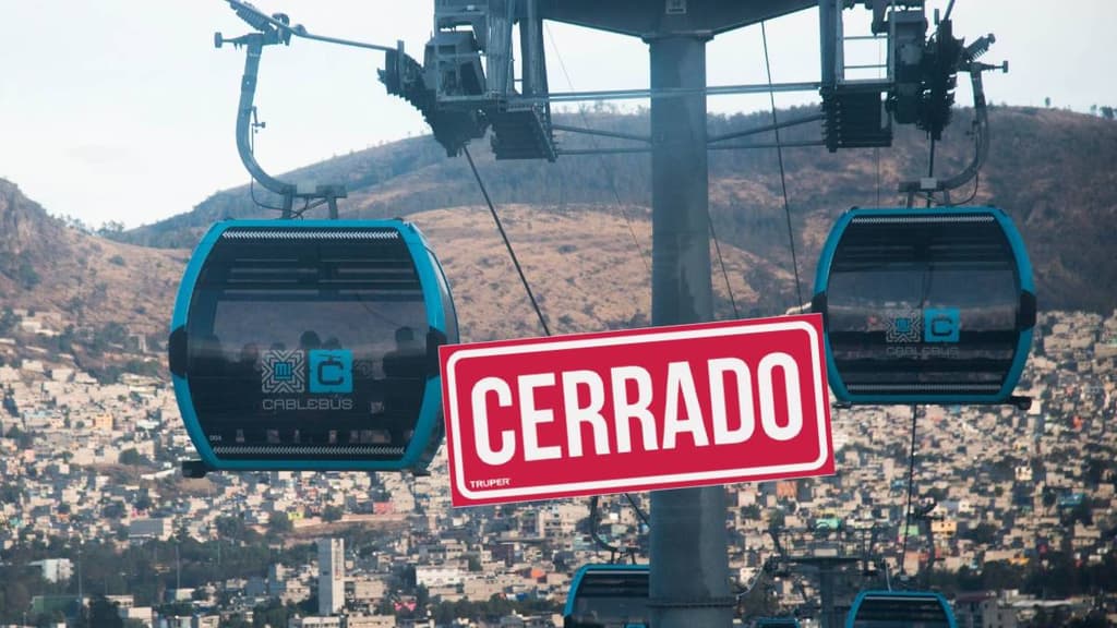 Cierre de estaciones del Cablebús
