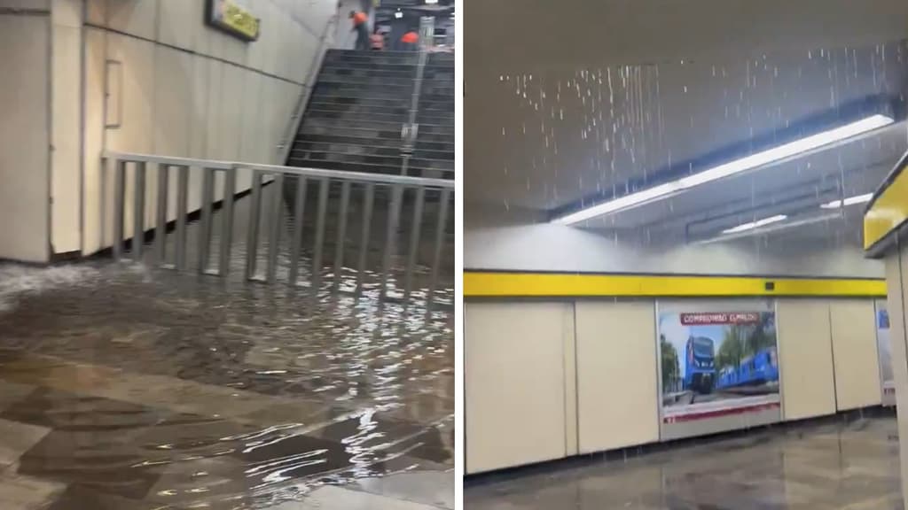 inundaciones en el Metro Pantitlán