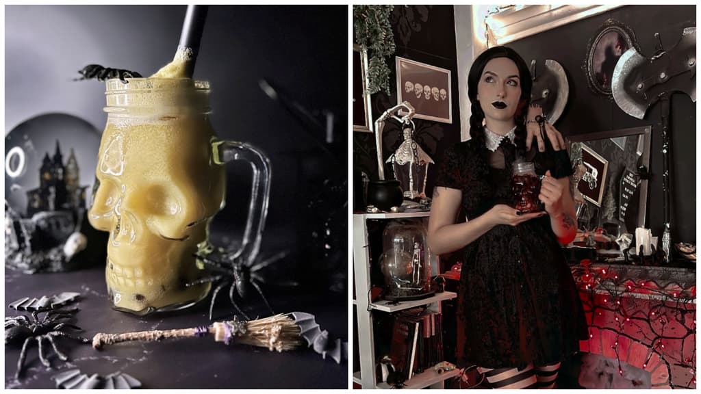cafetería temática de los Addams celebra segundo aniversario