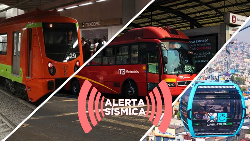 qué hacer en caso de sismo o simulacro en el Metro, Metrobús y Cablebús