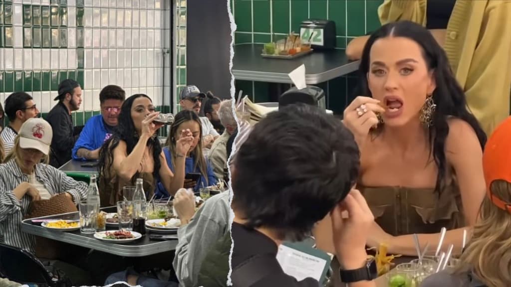 Katy Perry come tacos en CDMX