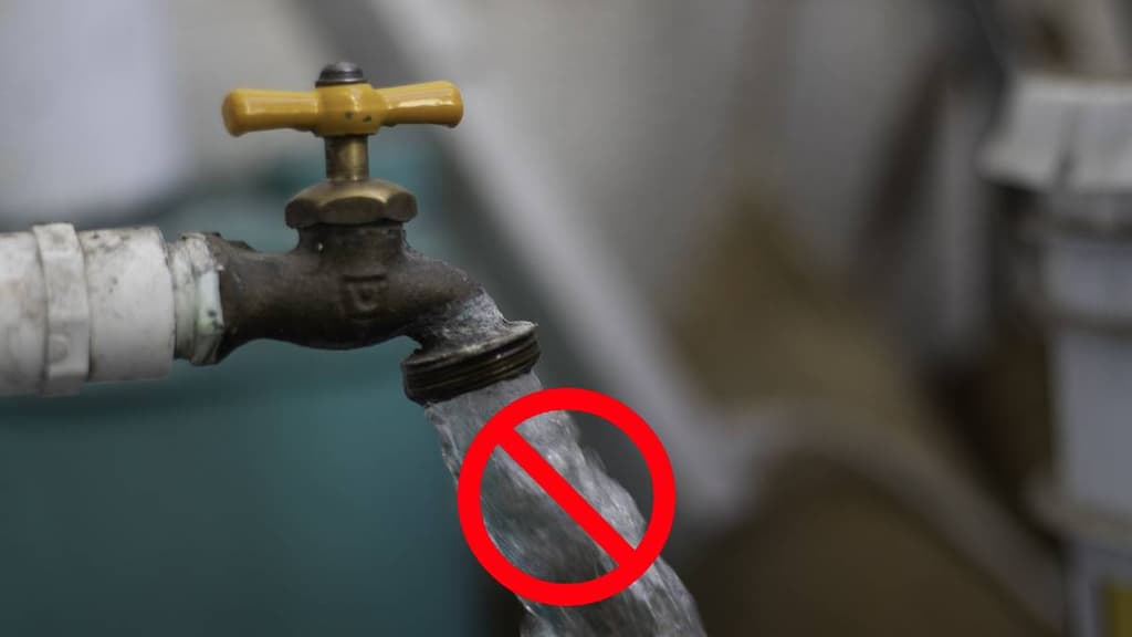 Corte de agua en CDMX