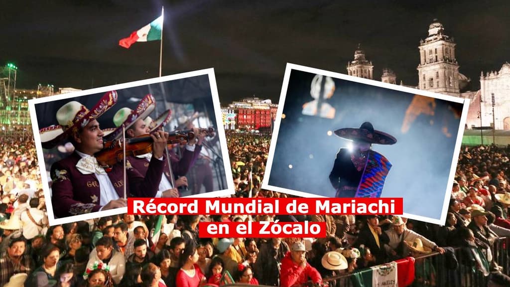 Récord Mundial de Mariachi en el Zócalo