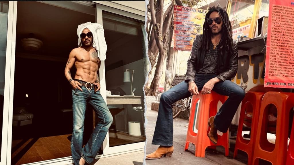 Lenny Kravitz: espectacular hasta en un puesto de tortas en CDMX
