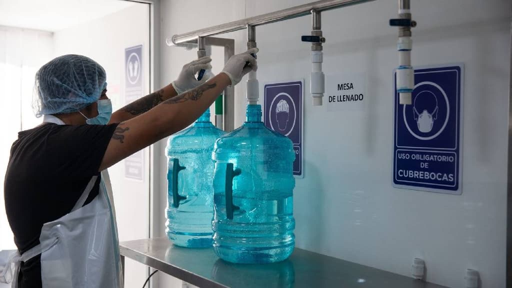 Garrafones del programa Agua Bienestar