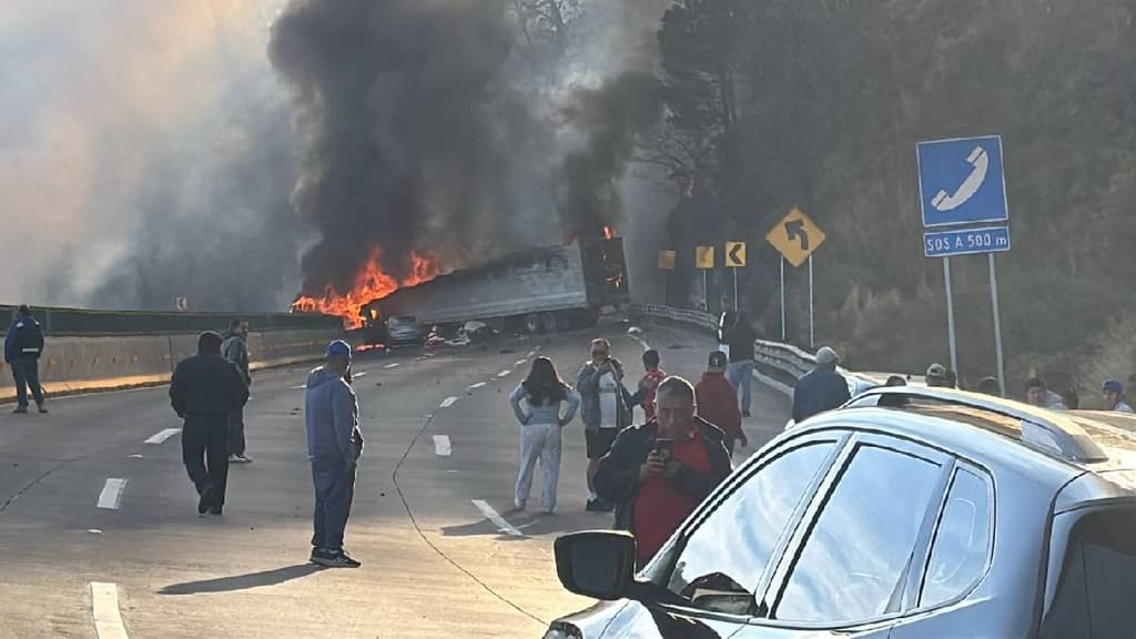 Accidente en la Autopista Méxco-Puebla