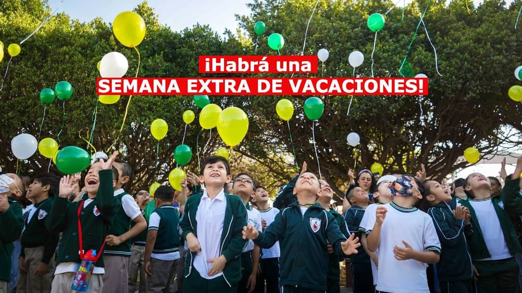 La presidenta Claudia Sheinbaum anunció que habrá una semana extra de vacaciones para estudiantes y maestros.