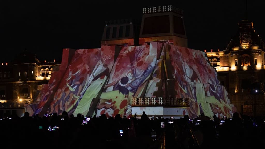Videomapping en el Zócalo