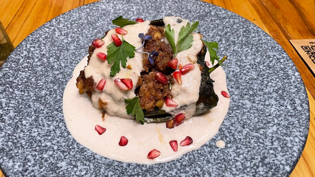 Chiles en nogada de Sonia en CDMX.