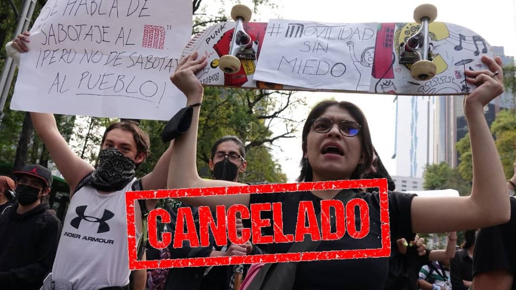 Cancelan marcha por una mejor movilidad en CDMX