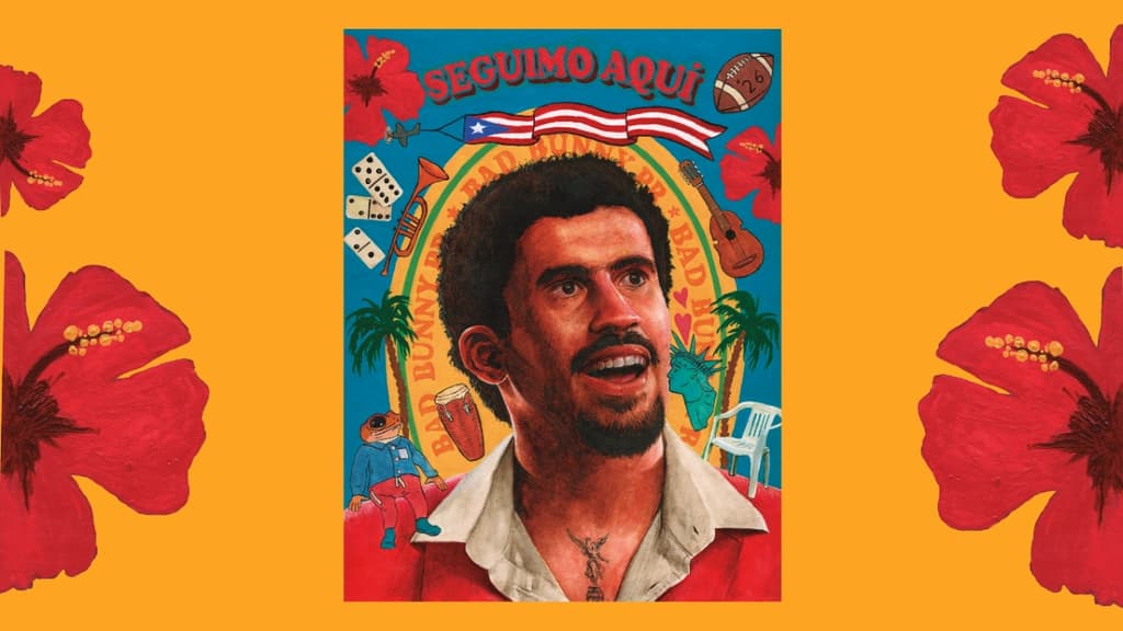 Bad Bunny ilustración