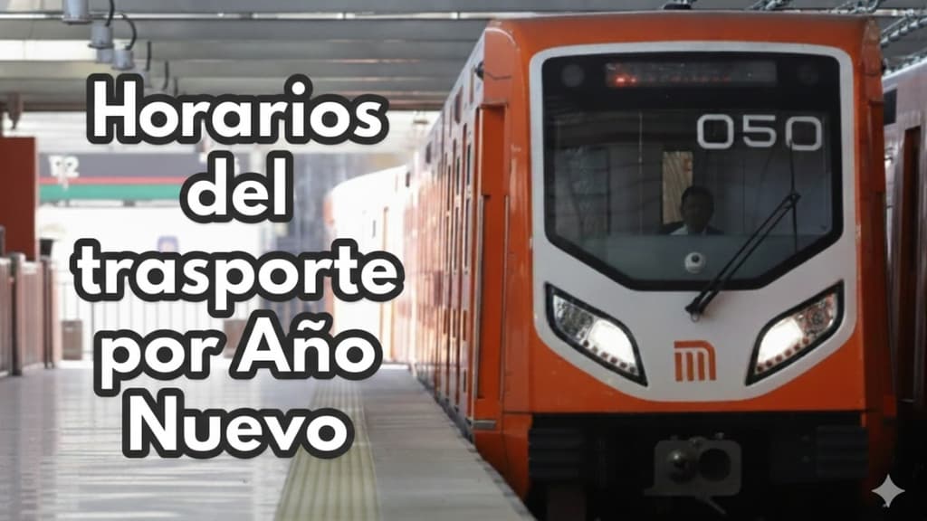 Año Nuevo 2026: así operará el Metro, Metrobús y otros transportes el 31 de diciembre y 1 de enero