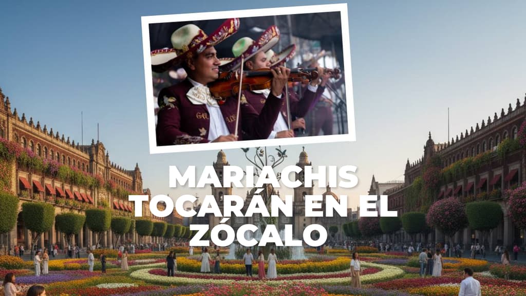 Mariachis tocarán en el Jardín del Buen Amor en el Zócalo