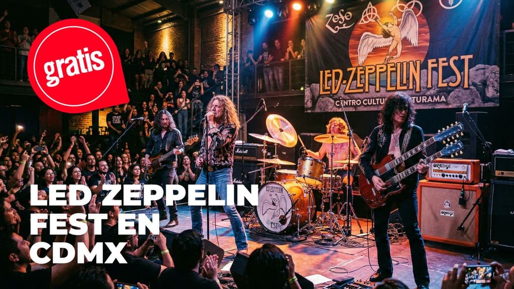 Si eres fan de Led Zeppelin, no te puedes perder este tributo gratis en CDMX.