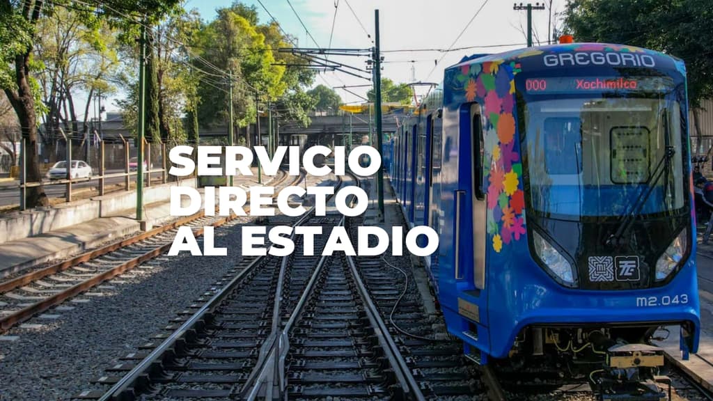 El Tren Ligero tendrá un servicio directo al Estadio Azteca durante el Mundial 2026