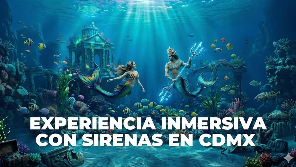 Sirenas y tritones en CDMX: experiencia inmersiva para Semana Santa