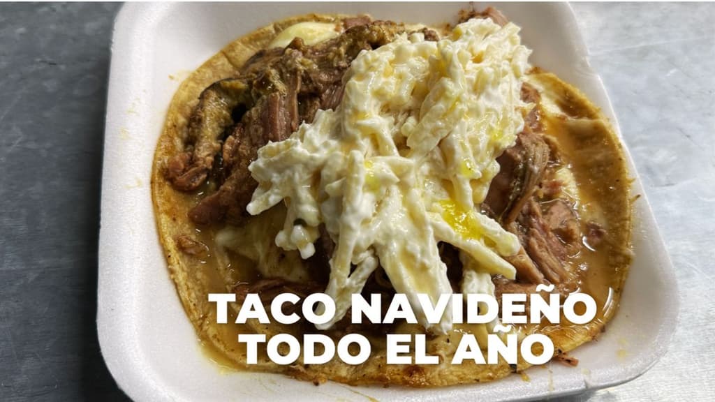 Taco “navideño” todo el año en CDMX: el secreto mejor guardado de la Obrera