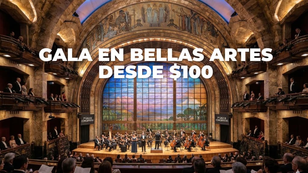 Habrá concierto de música clásica en Bellas Artes por sólo $100