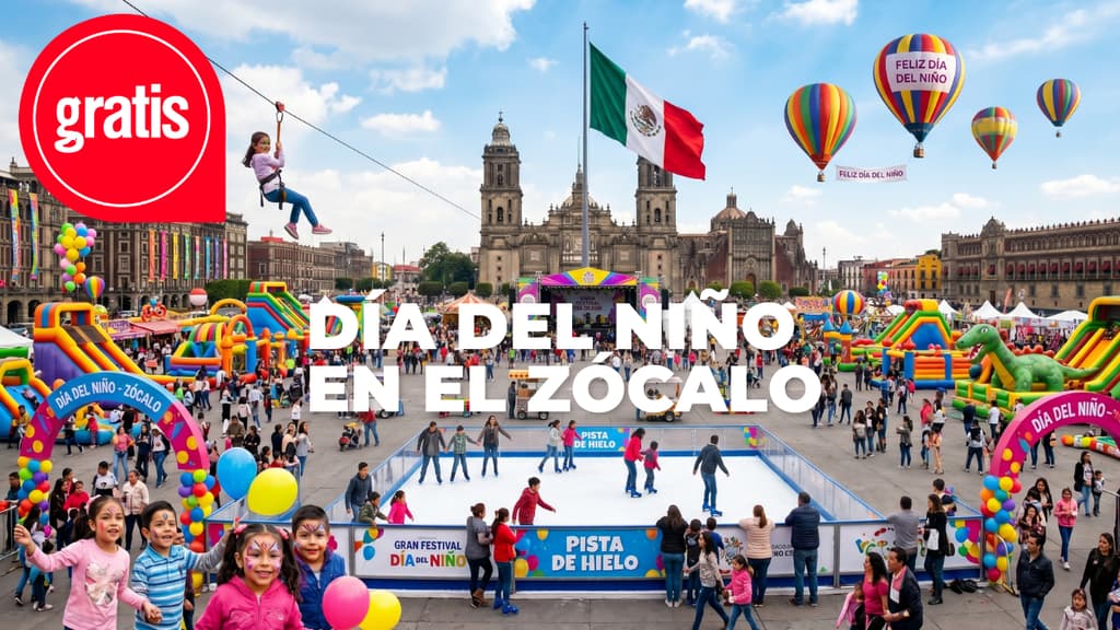 Actividades gratis del Día del NIño en el Zócalo de CDMX