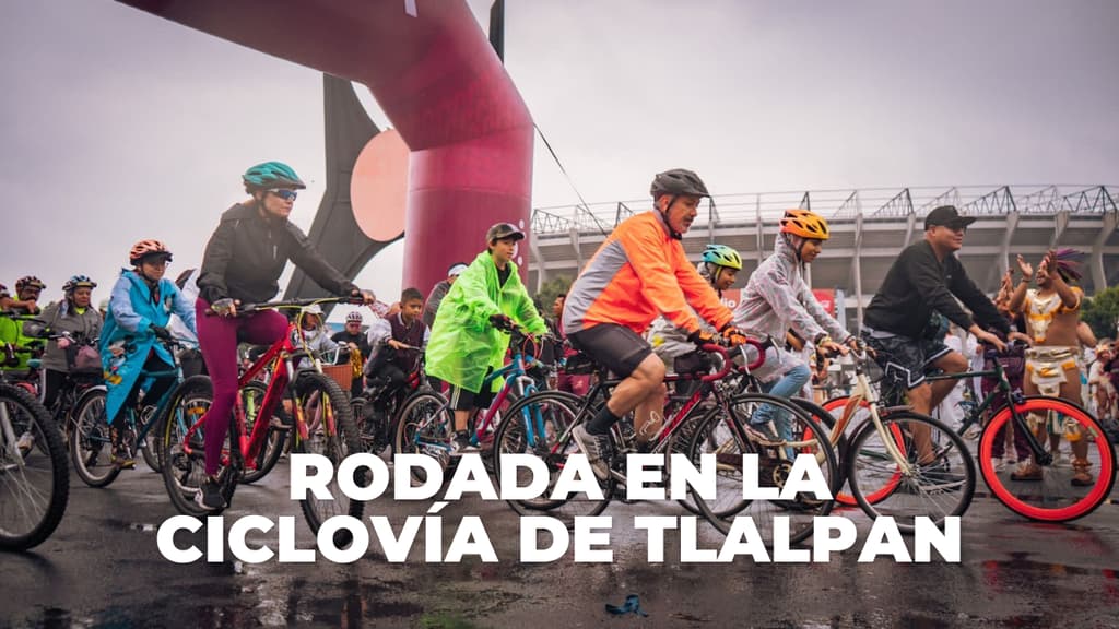 Rodada por la ciclovía Gran Tenochtitlán de Tlalpan