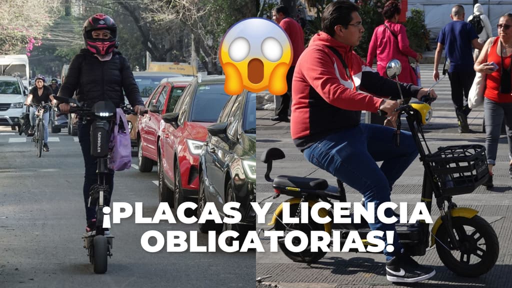 Scooters y bicis eléctricas necesitarán placas y licencia para conducir en CDMX desde esta fecha