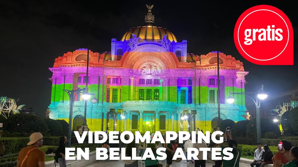 Habrá espectáculos de videomapping en Bellas Artes los días 15 y 16 de junio